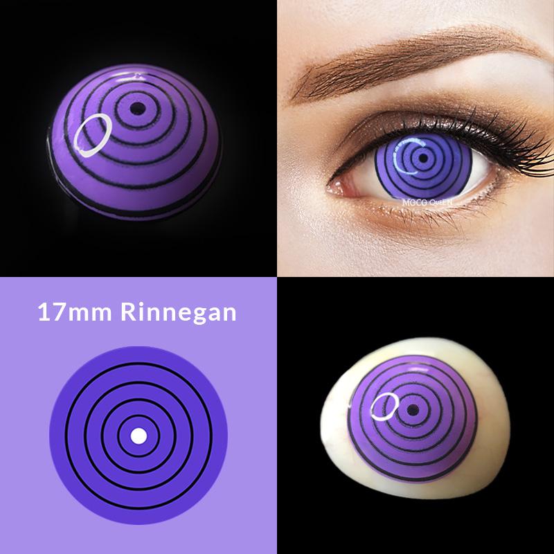 Sharingan NARUTO Rinnegan Purple 17mm Mini Sclera Contact Lenses