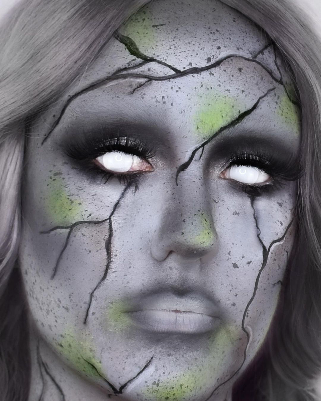 Zombie White Blind Contact Lenses