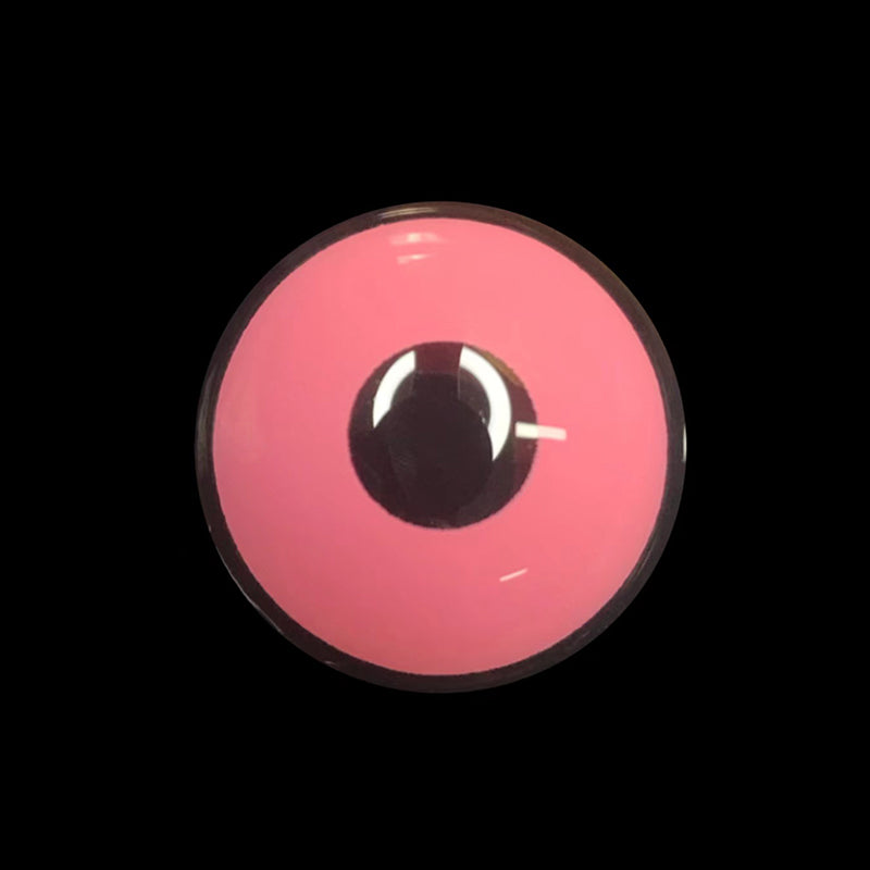 UV Glow Pink Halloween Contacts (UV Function)