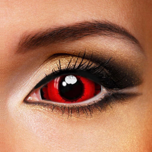 Angry Wolf Red Halloween 22mm Sclera Contact Lenses (Full Eye)