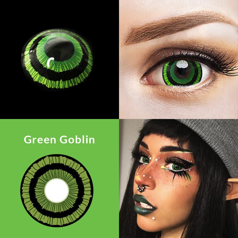Goblin Green 17mm Sclera Contacts(NEW)