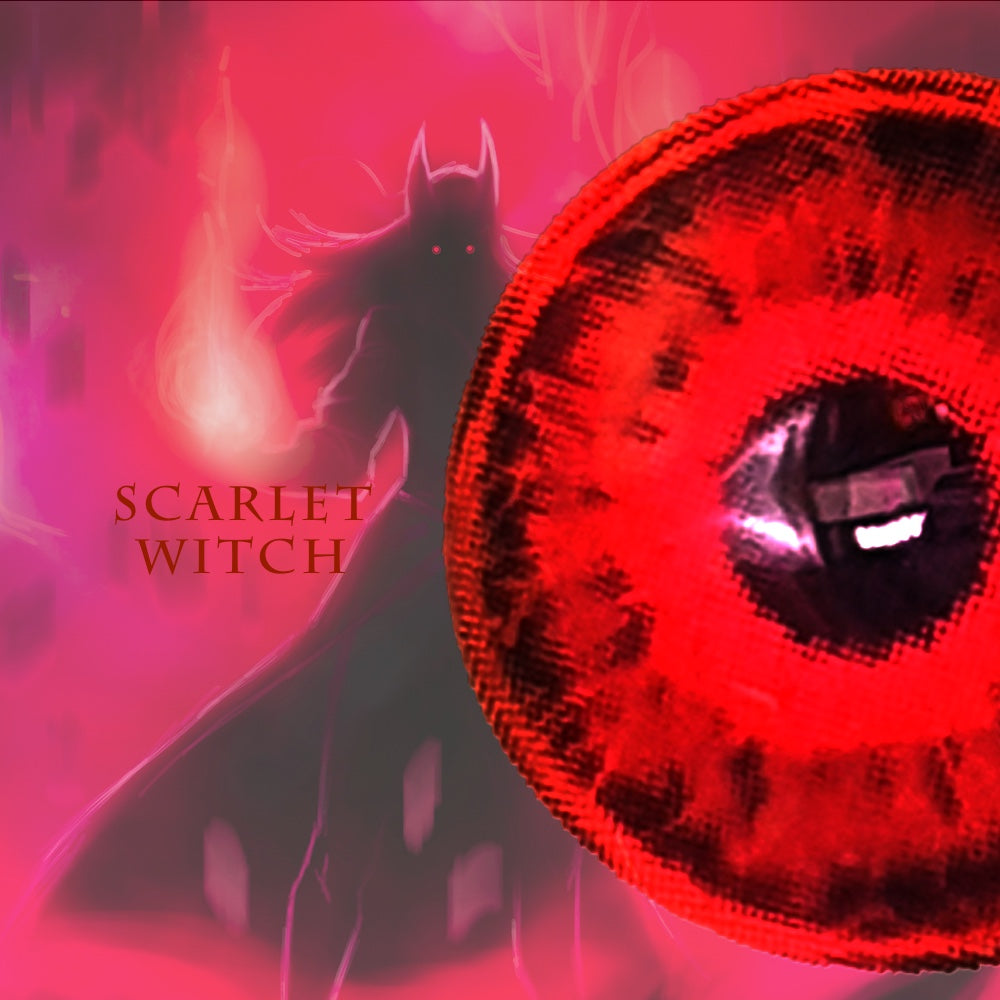 Scarlet Witch Red Halloween Zombie Contact Lenses