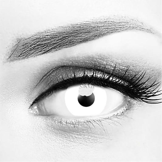 White Out Demon Zombie Cosplay Halloween Contact Lenses