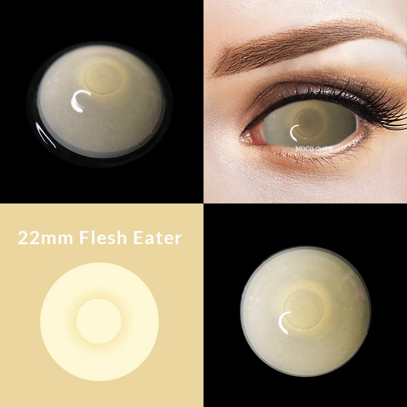 Walking Dead Zombie Sclera 22mm Contacts | CATARACT THEATRICAL