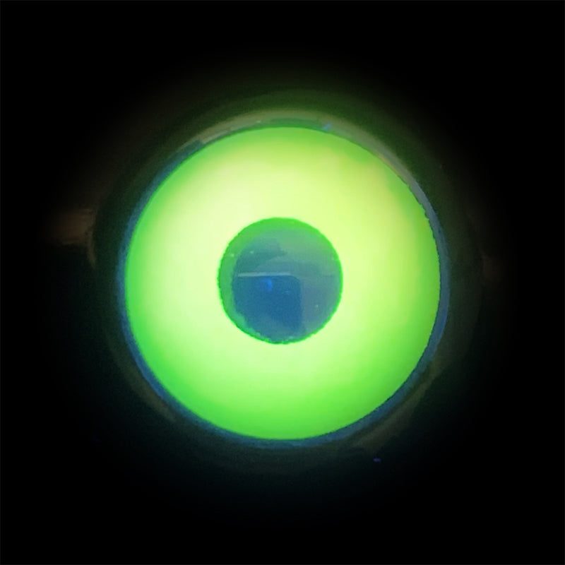 UV Glow Yellow Halloween Contacts (UV Function)
