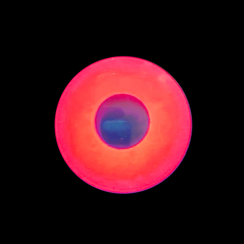 UV Glow Pink Halloween Contacts (UV Function)