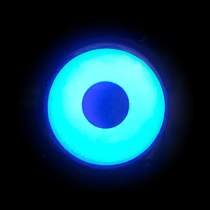 UV Glow Blue Halloween Contacts (UV Function)