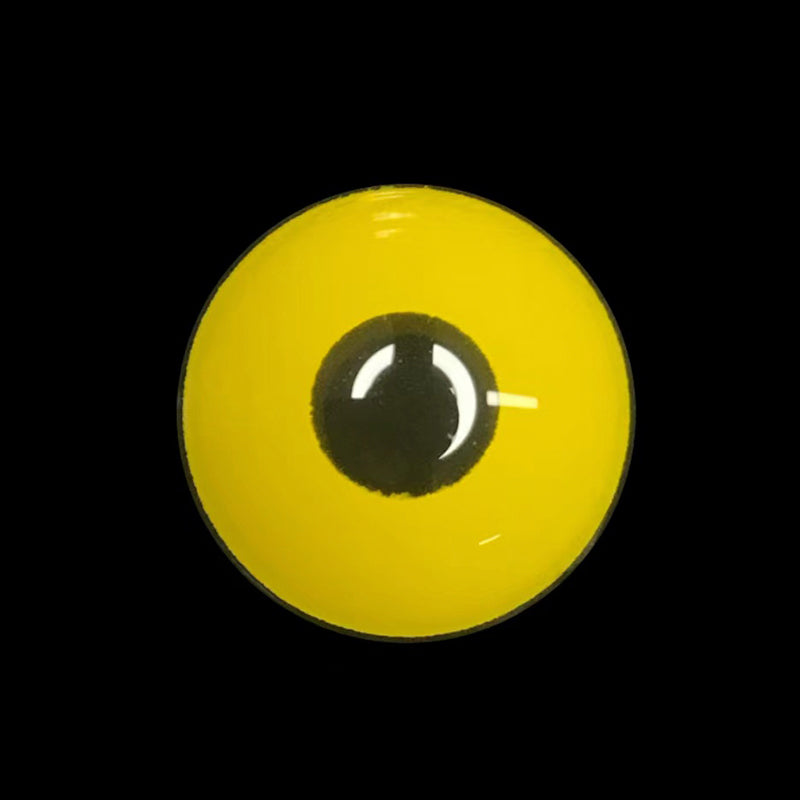 UV Glow Yellow Halloween Contacts (UV Function)