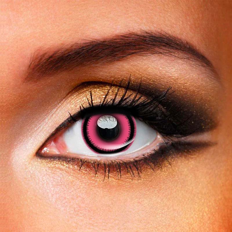 Mystic Rose Pink Cosplay Halloween Contact Lenses