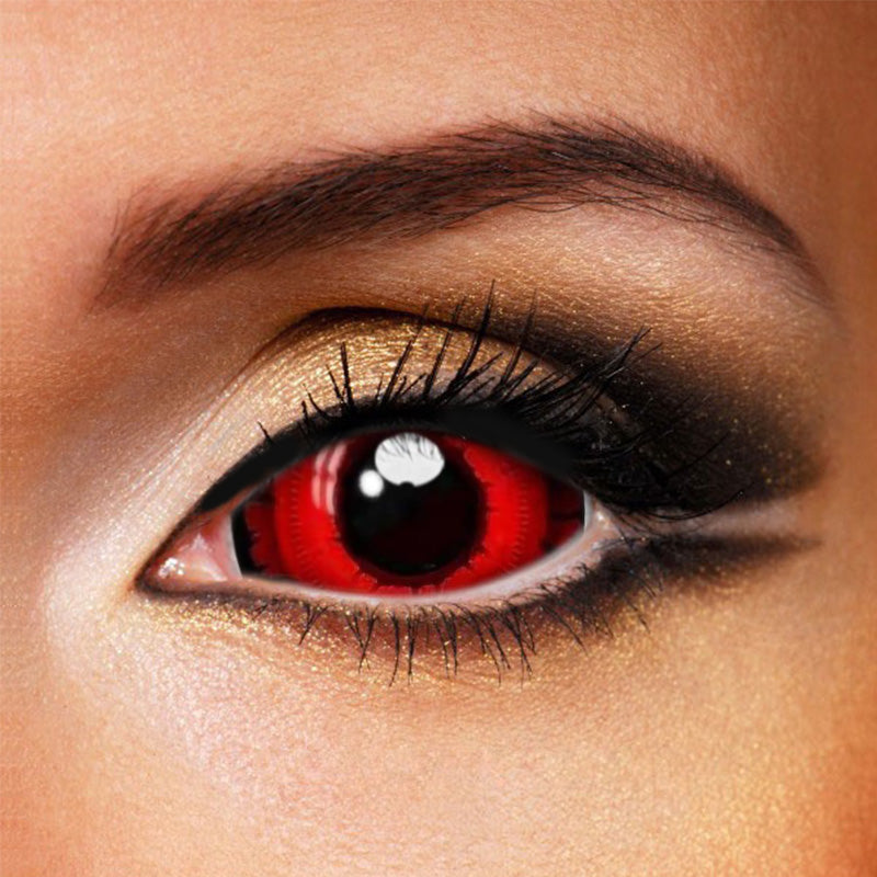 Angry Wolf Red Halloween 22mm Sclera Contact Lenses (Full Eye）