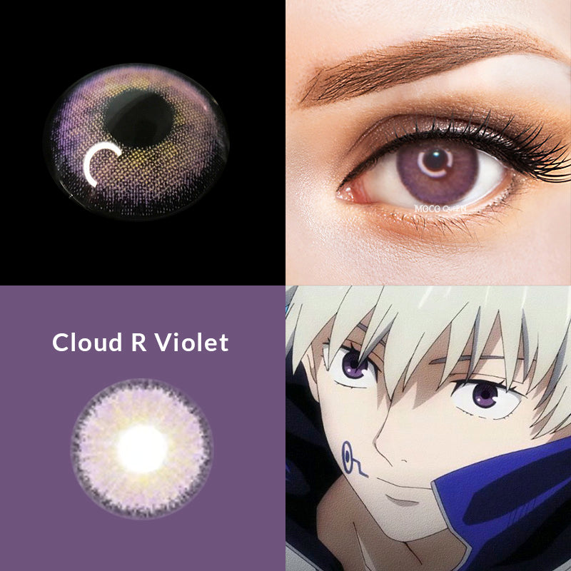 Cloud R Violet Colored Contact Lenses