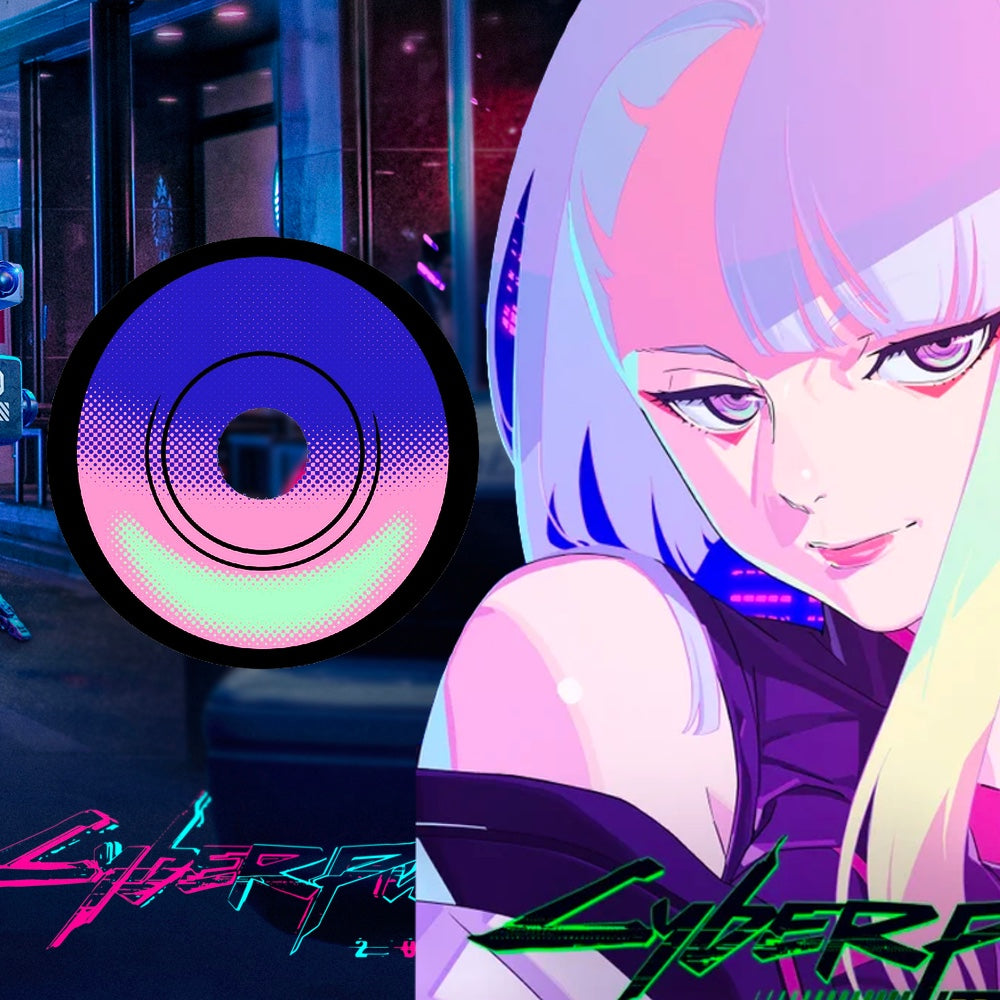 Cyberpunk Edgerunners Lucy Violet Costume Contacts (NEW)