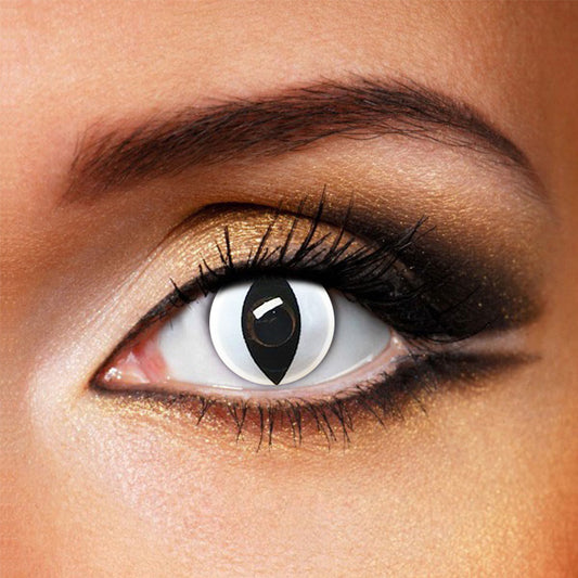 White cat eye Halloween Contact Lenses