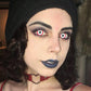 Halloween Zombie Saw White Red Contacts