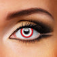 Halloween Zombie Saw White Red Contacts