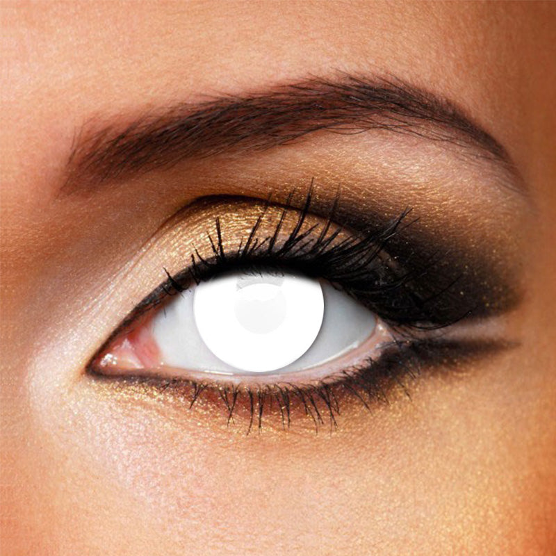 Zombie White Blind Contact Lenses