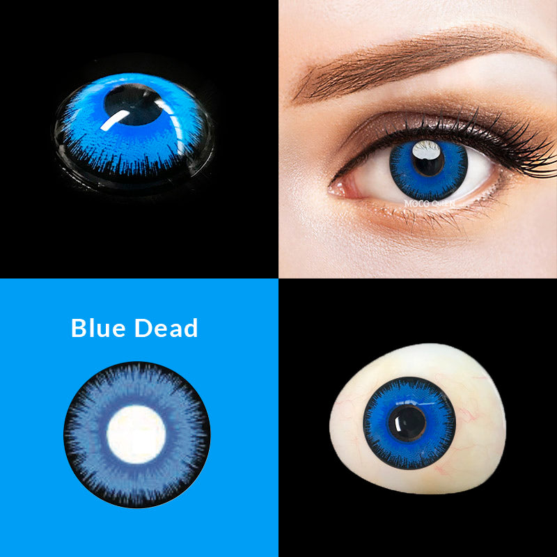 Dead Blue Cosplay Halloween Contact Lenses