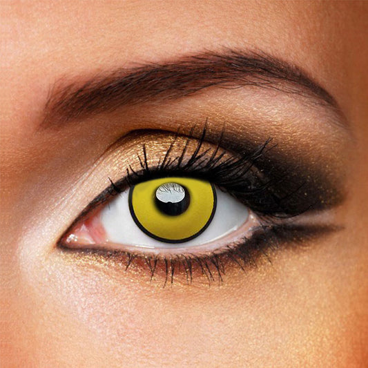 Mad Hatter Yellow Gold Cosplay Halloween Contact Lenses