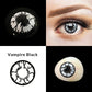 Vampire White Black Contact Lenses