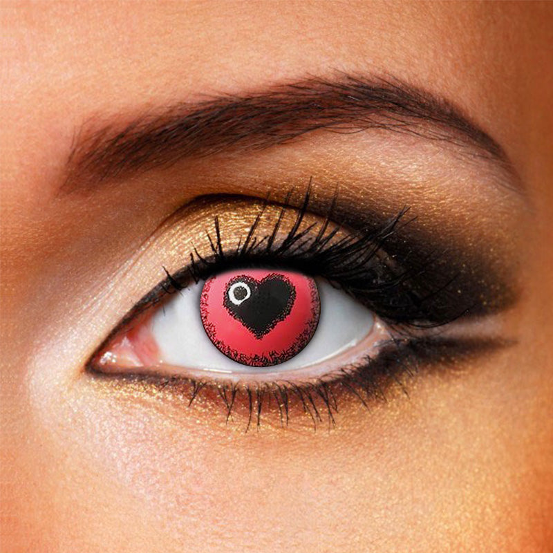 Mirai Nikki (Future Diary) Yuno Gasai Pink Heart Contacts