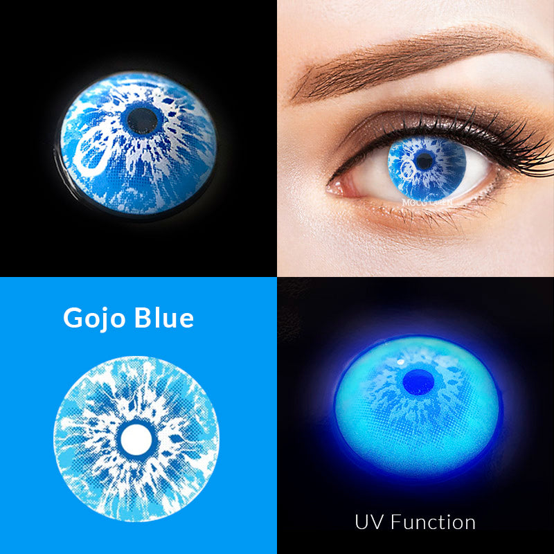 Jujutsu Kaisen Gojo Satoru Blue Cosplay Halloween Contact Lenses (UV Function)