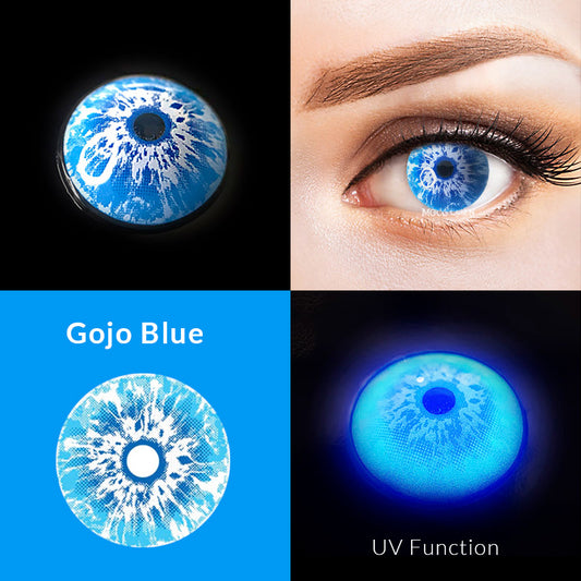 Jujutsu Kaisen Gojo Satoru Blue Cosplay Halloween Contact Lenses (UV Function)