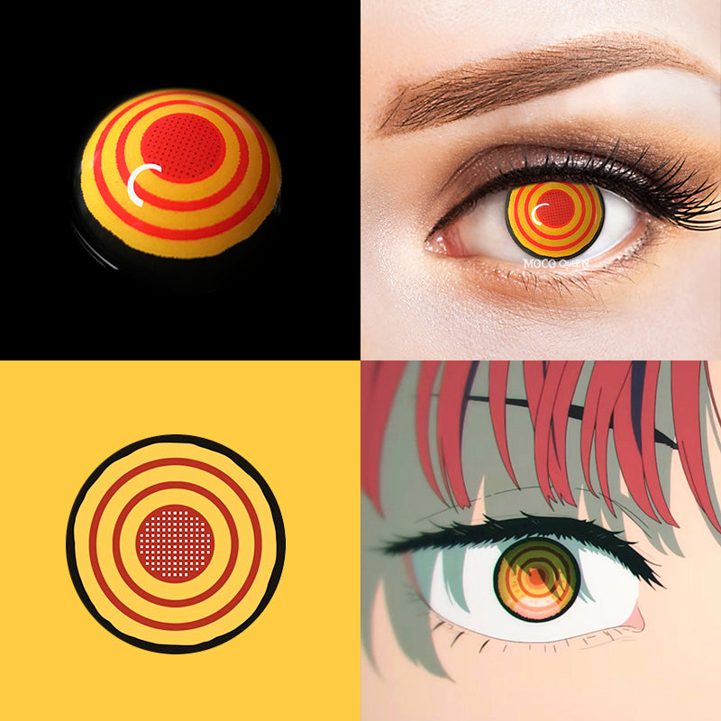 Chainsaw Man Makima Yellow & Red Costume Contacts