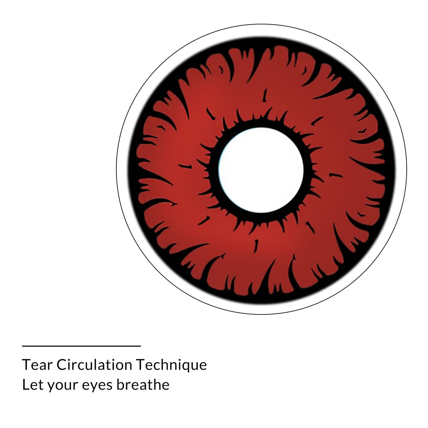 Red Devil Eye Sclera 22mm Contacts