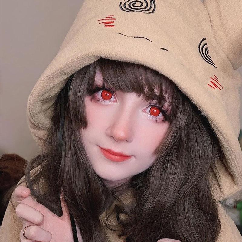 Halloween Crazy Red Mesh Costume Contacts