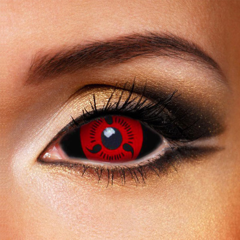 Sharingan Three Magatama Sclera 22mm Contacts (new)