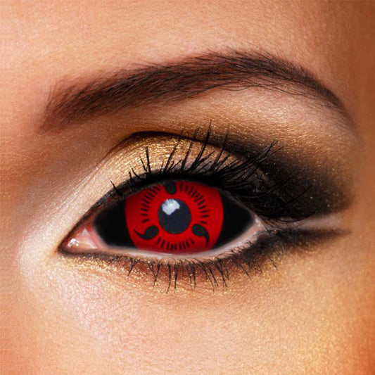 Sharingan Three Magatama Sclera 22mm Contacts (new)