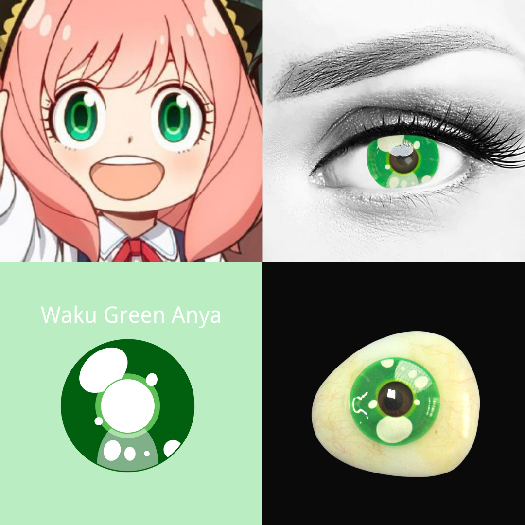 Waku Waku Green Anya Costume Contacts (NEW)