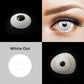 White Out DEMON Coming Halloween Contacts