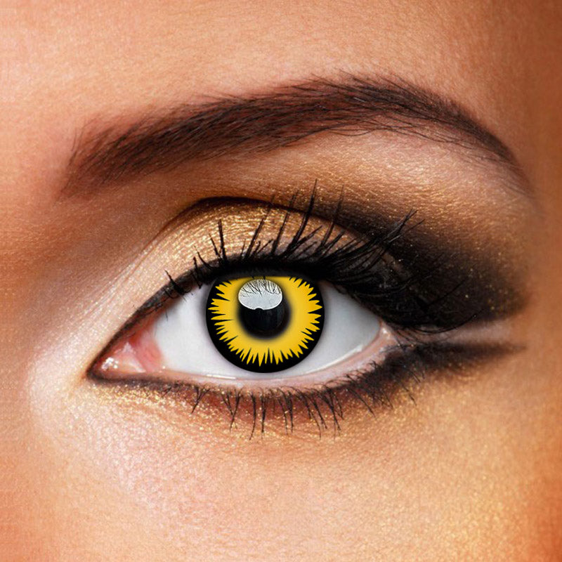 Halloween Wild Yellow Werewolf Eyes Contacts
