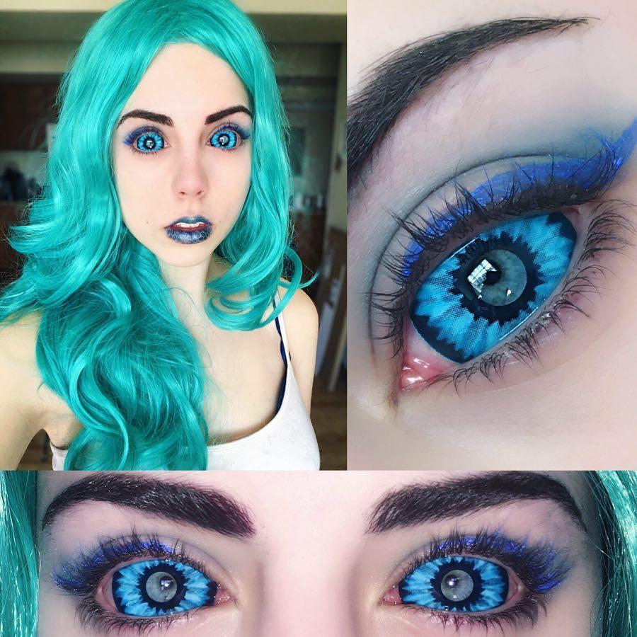 Elf Blue Eye Sclera 22mm Contacts